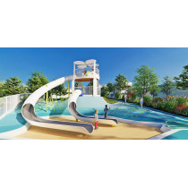 Solar Energy Dual Slides | Stainless Steel Slide | Outdoor Playgrounds Sets | Custom Design