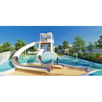 Solar Energy Dual Slides | Stainless Steel Slide | Outdoor Playgrounds Sets | Custom Design