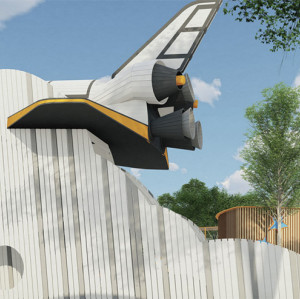 Sonic Plane Play Systems | Stainless Steel Slide | Outdoor Playground Sets | Custom Design