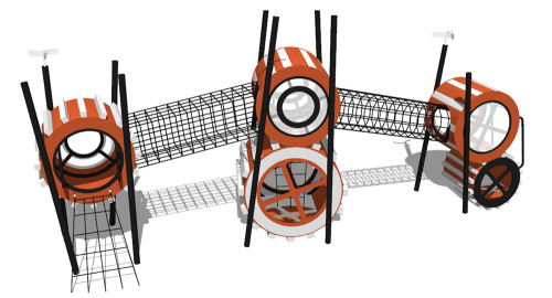 Gear Crawler Play Systems | Stainless Steel Slide | Outdoor Playground Sets | Custom Design