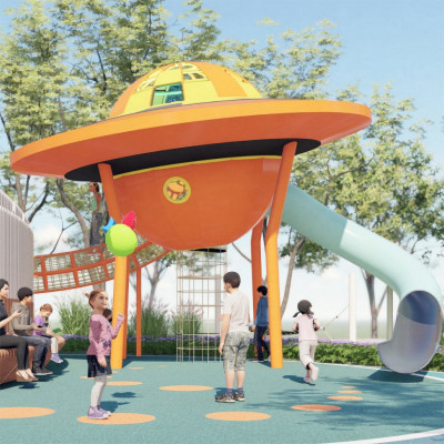 UFO for climbing playground equipment |Outer space equipment |Playground equipment customizable