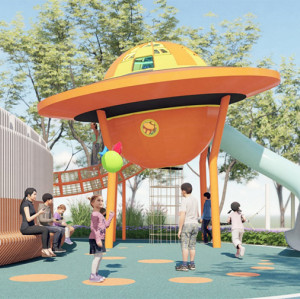 UFO Play Systems | Stainless Steel Slide | Outdoor Playground Sets | Custom Design