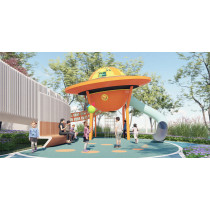 UFO Play Systems | Stainless Steel Slide | Outdoor Playground Sets | Custom Design