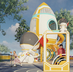 Toffy's Moonship Play Systems | Stainless Steel Slide | Outdoor Playground Sets | Custom Design