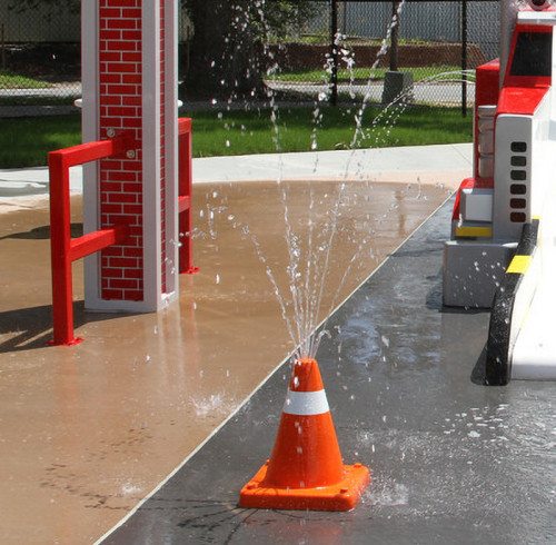 Traffic Cone Fountain | Water Playground Equipment | Water Park Equipment