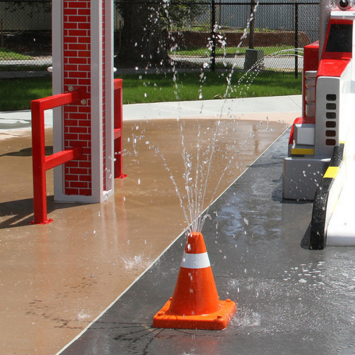 Traffic Cone Fountain | Water Playground Equipment | Water Park Equipment