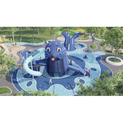 Seal Play Systems | Stainless Steel Slide | Animal-Shaped Play Equipment | Outdoor Playground Sets |  Custom Design
