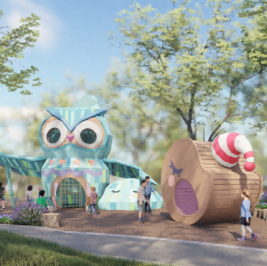 Owl's dream for nature playground equipment | Animal equipmen | Playground Equipment customizable