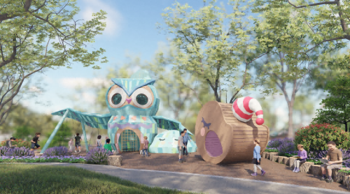 Owl's dream for nature playground equipment | Animal equipmen | Playground Equipment customizable