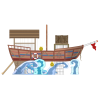 Surfing boat for climbing playground equipment | Transportation equipment | Playground Equipment customizable