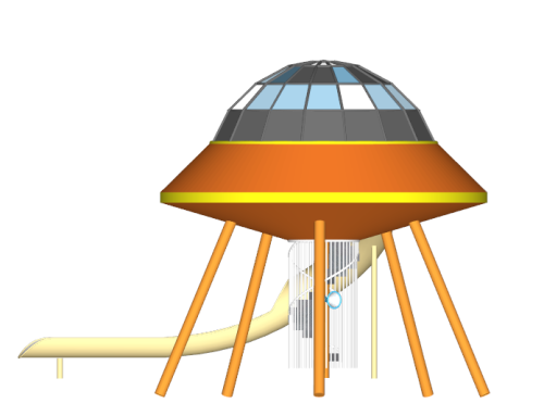 UFO for climbing playground equipment |Outer space equipment |Playground Equipment customizable