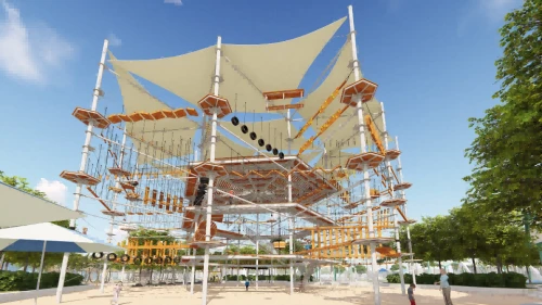 Hengqin Jungle | Crystal Tower  High Ropes Course  Playground Equipment