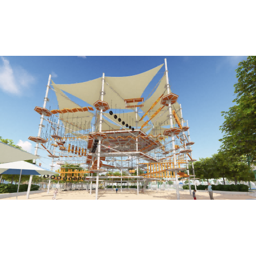 Crystal tower for high ropes course | Amusement equipment customizable