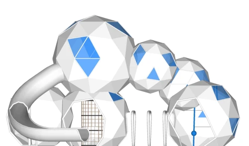 Crystal Bubble Play Systems | Stainless Steel Slide | Outdoor Playground Sets | Custom Design