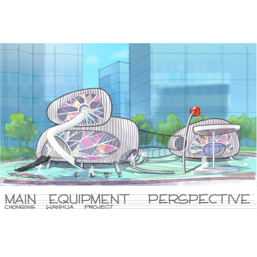 Floating eyes for climbing playground equipment | Outer space equipment | Playground Equipment customizable