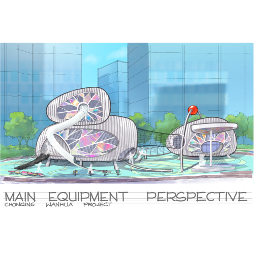Floating eyes for climbing playground equipment | Outer space equipment | Amusement equipment customizable