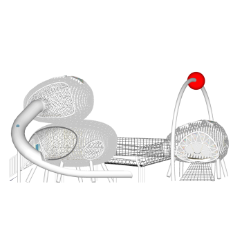 Alien Spaceship Play Systems | Stainless Steel Slide | Outdoor Playground Sets | Custom Design