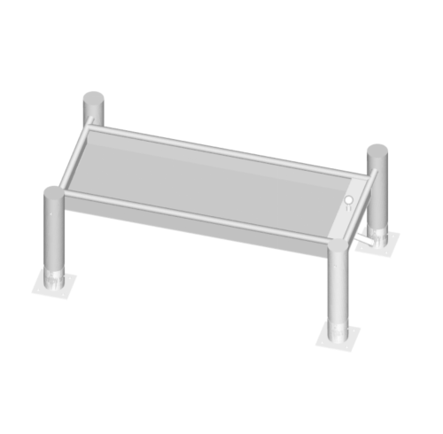 Rectangular Basin Type A,B |  Water Play Equipment Stainless Steel | Custom Water Playground Equipment