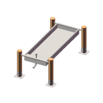 Rectangular Basin Type A,B |  Water Play Equipment Stainless Steel | Custom Water Playground Equipment