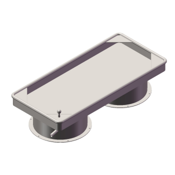 Rectangular Basin Type B | Water Play Equipment | Stainless Steel Water Playground Equipment | Water Park