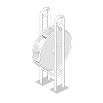 Water Wheel | Archimedes Water Play Equipment | Stainless Steel | Water Playground Equipment | Water Park