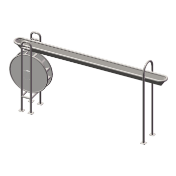 Water Wheel Water Channel | Archimedes Water Play Equipment | Stainless Steel | Water Playground Equipment | Water Park