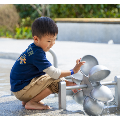 Water Play Stainless Steel Bucket Wheel | Water Playground Equipment