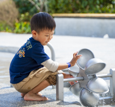 Water Play Stainless Steel Bucket Wheel | Water Playground Equipment