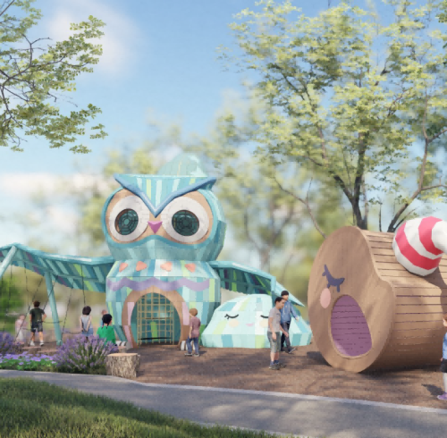 Owl's dream for nature playground equipment | Animal equipmen | Amusement equipment customizable