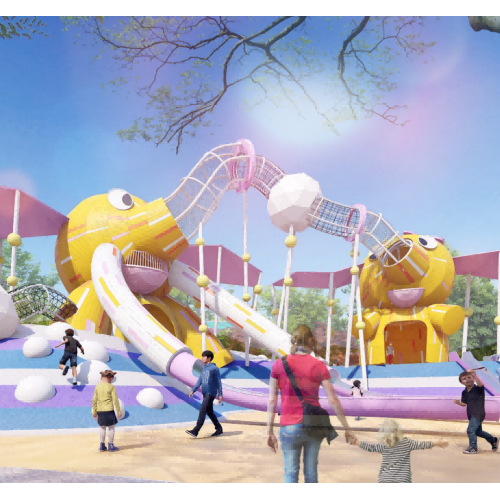 Elephant house for nature playground equipment | Animal equipment | Amusement equipment customizable