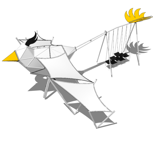 Wings of the bird for nature playground equipment | Animal equipment | Amusement equipment customizable