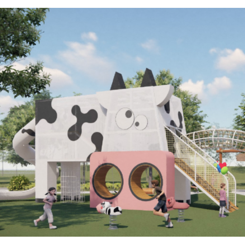 Cow farm for nature playground equipment | Animal style | Amusement equipment customizable