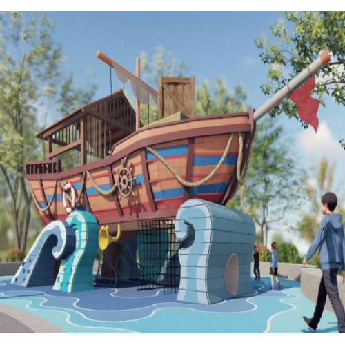 Surfing boat for climbing playground equipment | Transportation style | Amusement equipment customizable