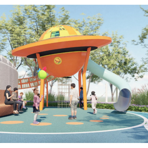 UFO for climbing playground equipment |Outer space equipment |Playground Equipment customizable