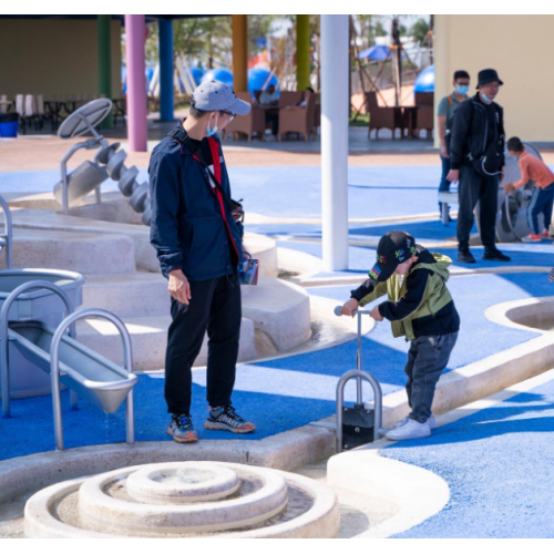 Lift Gate | Archimedes Water Play Equipment | Stainless Steel | Water Playground Equipment | Water Park