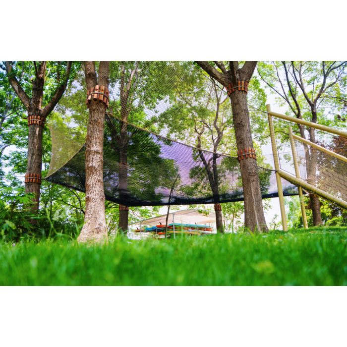 Treetop Nets Trampoline |  Custom Design Outdoor Adventure Playground | Rope Net