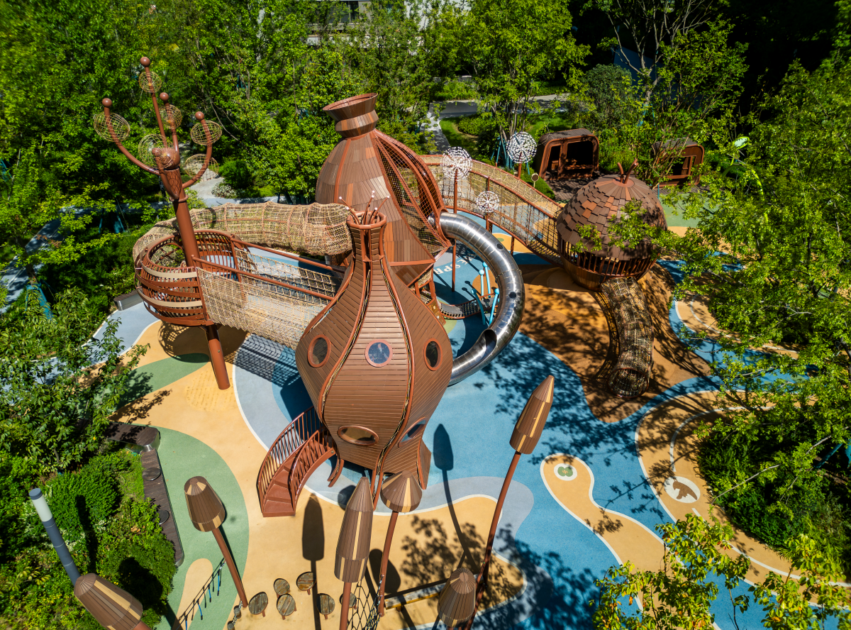 commercial playground slides