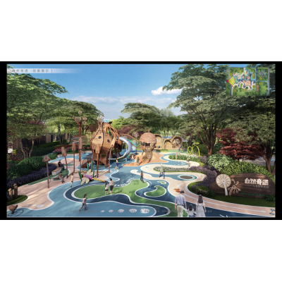 Custom Design Treehouse Play Tower| Kids Playground Equipment | Seed Tower Multi-Play Unit