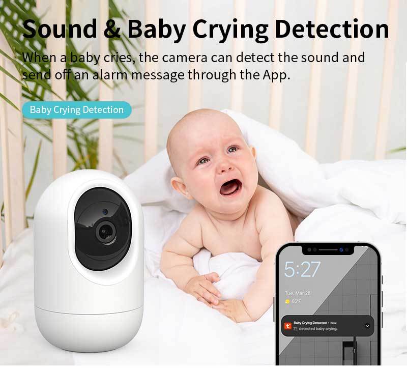 Sound & Baby Crying Detection Pan Tilt Zoom Camera