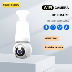 3MP Bulb Lighting IP Camera Mobile Phone Remote Control Home Smart Monitoring