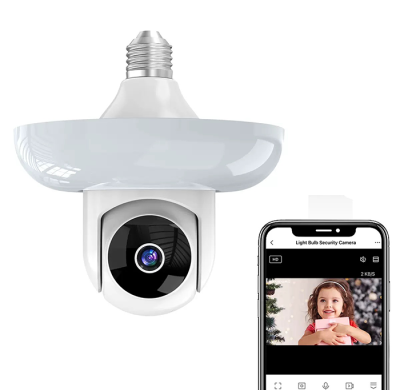 Outdoor 3MP home security camera WIFI Bulb surveillance camera
