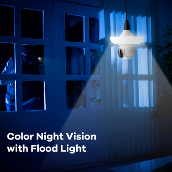 Outdoor 3MP home security camera WIFI Bulb surveillance camera