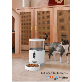 BL4 Smart Feeder For Cats And Dogs Dual Power Supply Automatic Timing Quantitative Feeder
