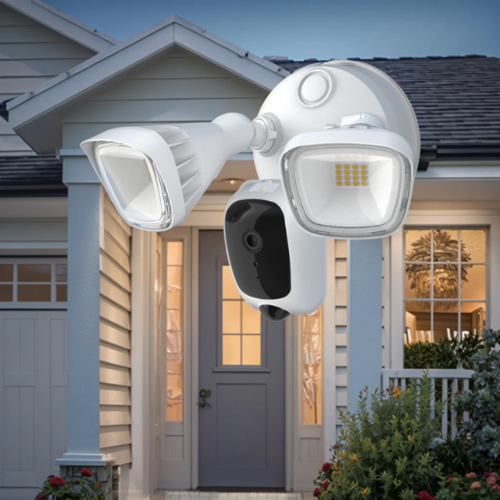 Bulk Floodlight Camera Supplier Outdoor 4K WiFi Floodlight Security Camera For Home Surveillance