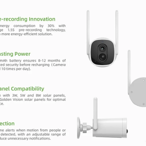 Battery Powered Wifi Security Camera Factory | 3MP Tuya PIR Rechargeable Surveillance Camera