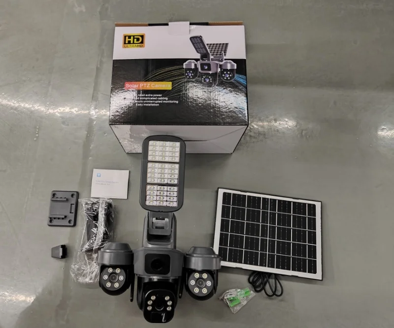 Farm Fish Pond Solar Monitoring Light With Two-Way Audio