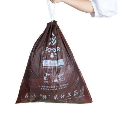 Multipurpose Drawstring Garbage Bag Biodegradable Waterproof Compostable Drawstring Trash Bag
