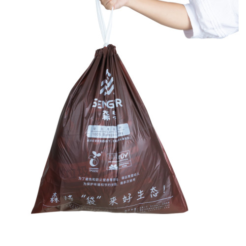 Cheap Price Eco Friendly Drawstring Compostable Garbage Bags Biodegradable Plastic Trash Bin Liner Garbage Bag