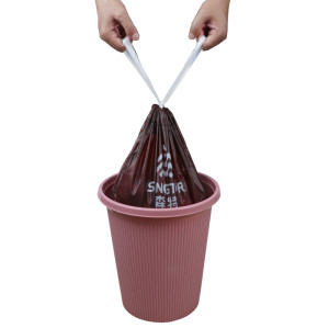 Trash Bag | Waterproof and Wear Resistant Tape Drawstring | Plastic Bag | Suitable for Indoor Garbage Can and Kitchen Waste | Supports Customization