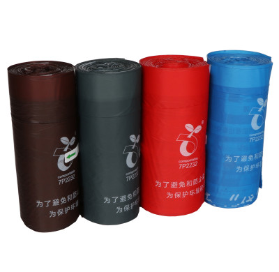 Custom Disposable Trash Bag Plastic Recycle Trash Garbage Bag with Drawstring Trash Garbage Bag